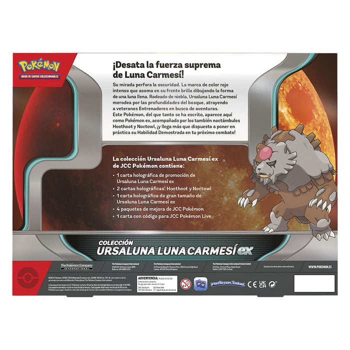 Spanish Pokemon Ursaluna Luna Carmesi Collectible card game box-2
