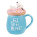 Snoopy Eat Sleep Repeat 3D mug 500ml-0