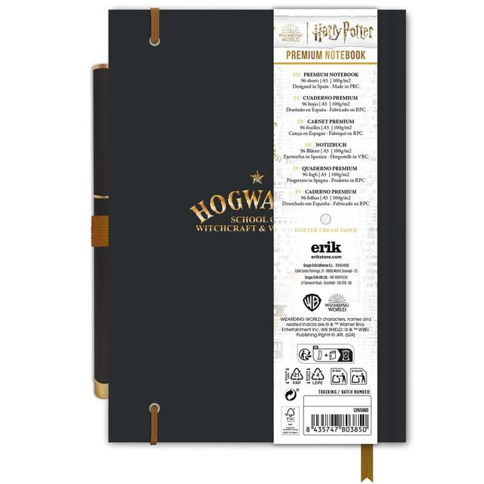 Harry Potter Hogwarts A5 premium notebook + pen-2