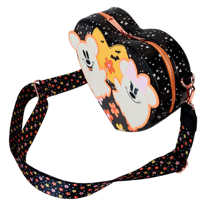 Loungefly Disney Mickey &#38; Minnie Floral Ghost shoulder bag-2