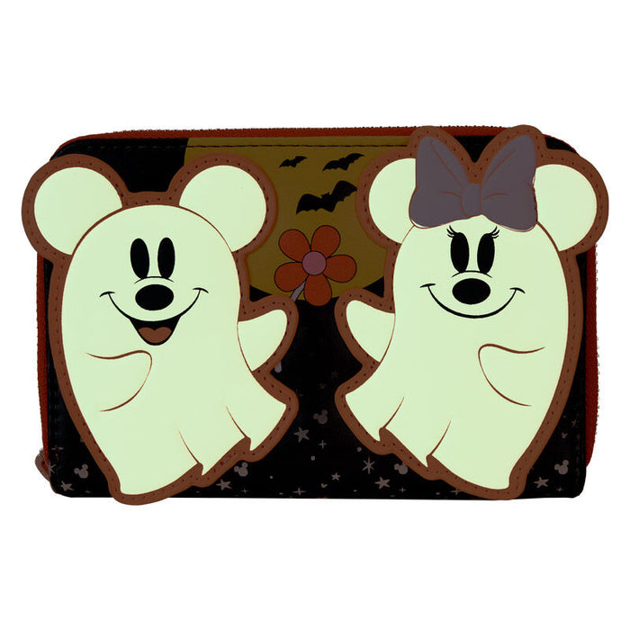 Loungefly Disney Mickey &#38; Minnie Floral Ghost wallet-1