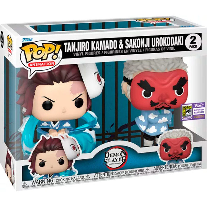 POP pack 2 figures Demon Slayer Kimetsu no Yaiba Tanjiro Kamado & Sakonji Urokodaki-1
