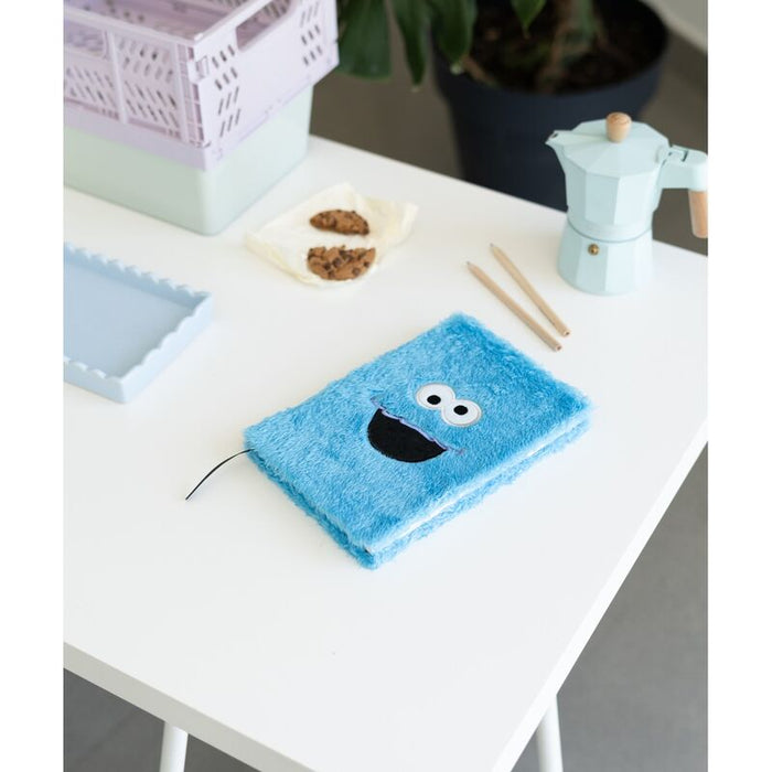 Sesame Street Cookie Monster A5 premium plush notebook-5