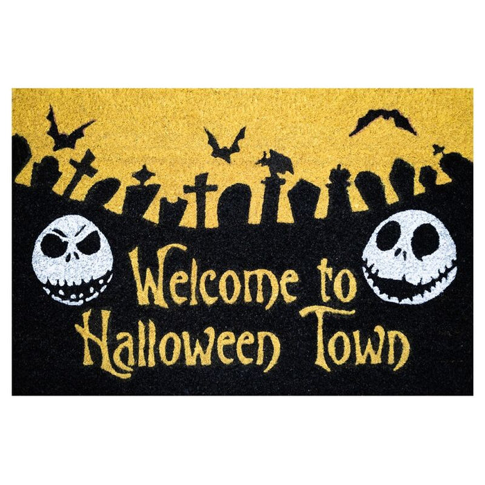 Disney Nightmare Before Christmas Halloween Town doormat-1