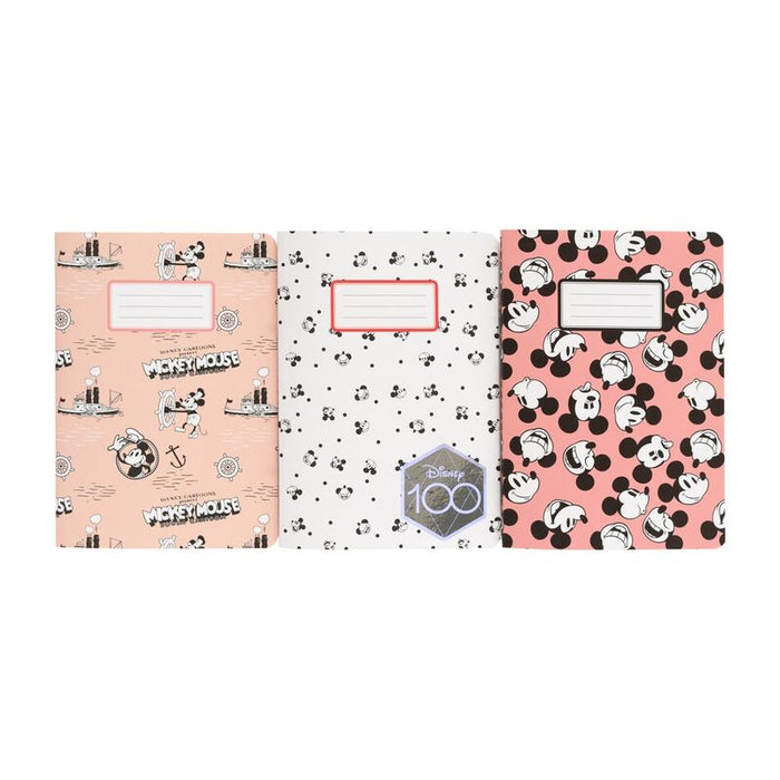 Disney Mickey 100 Anniversary pack 3 A6 notebooks-1