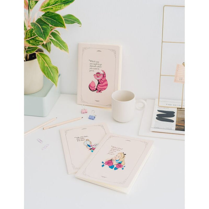 Disney Alice in Wonderland pack 3 A5 notebooks-2