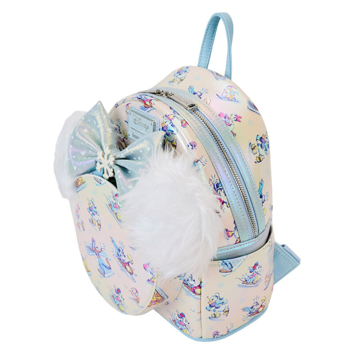 Loungefly Disney Mickey and Friends Winter Wonderland backpack + headband set 26cm-1