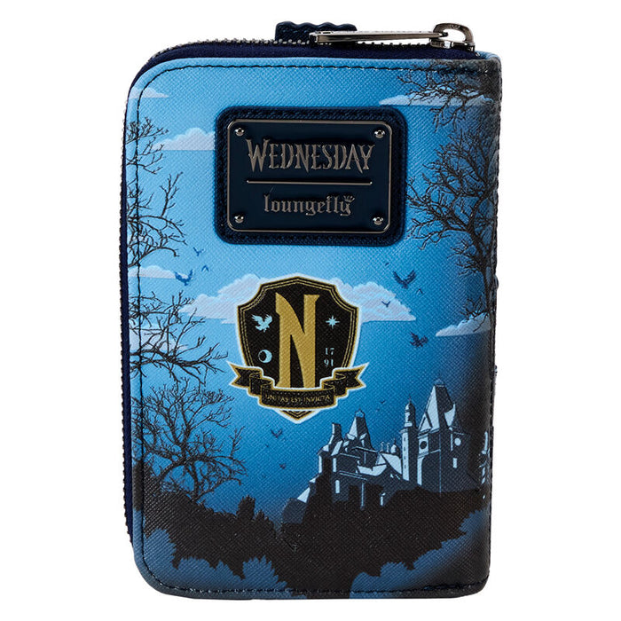 Loungefly Wednesday Nevermore Academy wallet-1