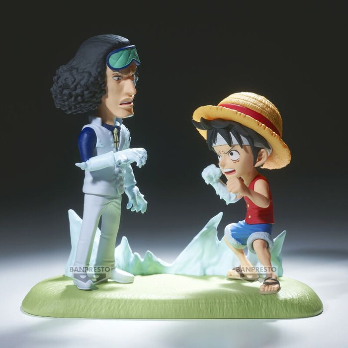 One Piece World Collectable Figure Log Stories Monkey D. Luffy vs Kuzan 9cm-3