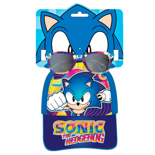Sonic the Hedgehog set cap + sunglasses-0