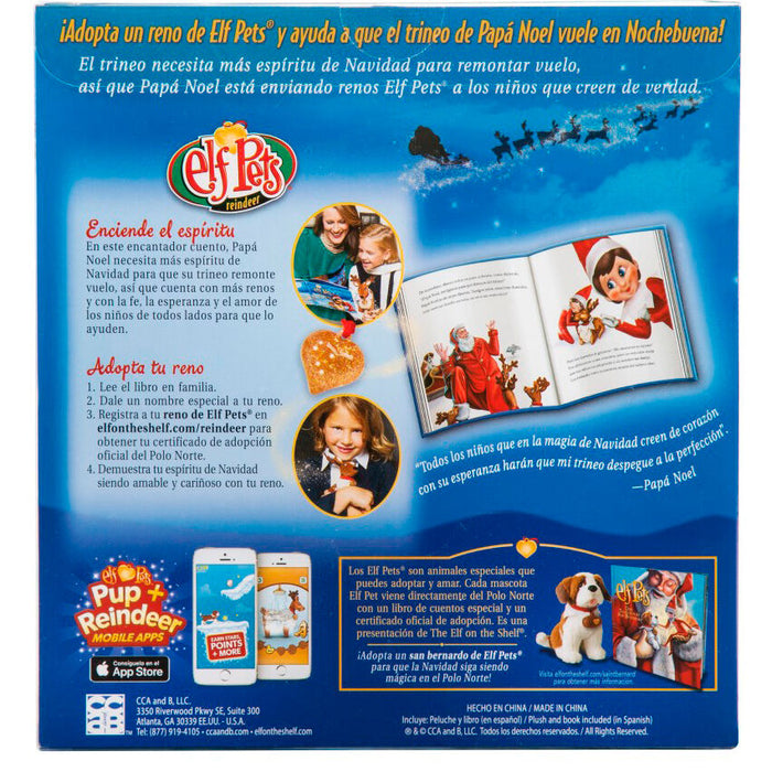 Spanish Elf Pets Story + plush toy Reindeer set-4