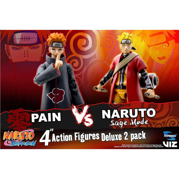 Naruto Shippuden Naruto vs Pain Sage Mode 25th Anniversary set figures 10cm-2
