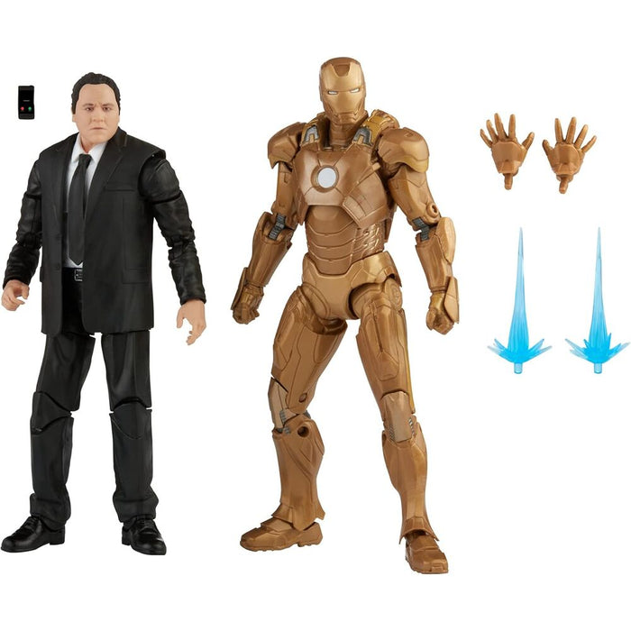 Marvel The Infinity Saga Iron Man 3 Happy Hogan and Iron Man Mark XXI set 2 figures 15cm-1