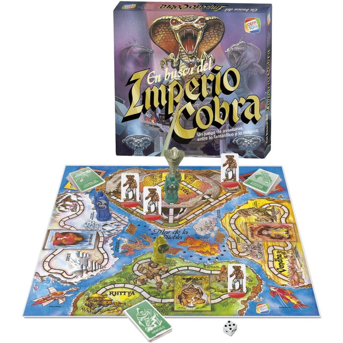 Spanish In Search of the Cobra Empire board game-2