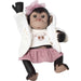 Baby doll reborn monkey  hood and skirt-1