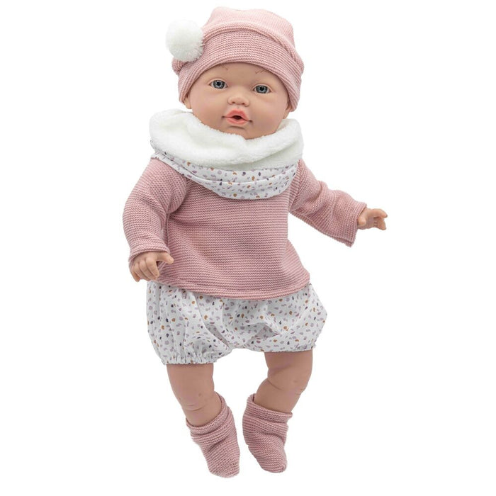 Baby doll reborn Daniela cry pink scarf-1