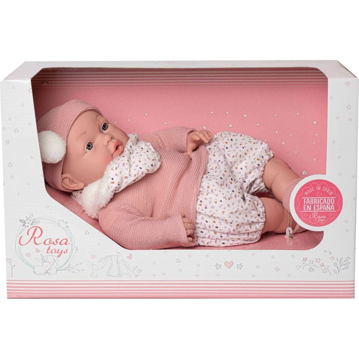 Baby doll reborn Daniela cry pink scarf-2