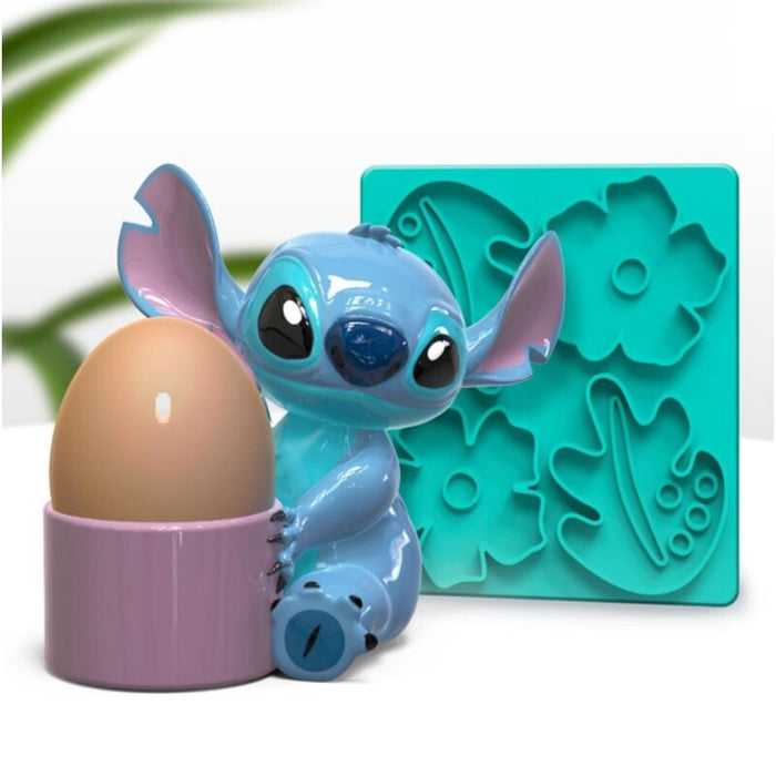 Disney Stitch Egg Cup and Mould set-2