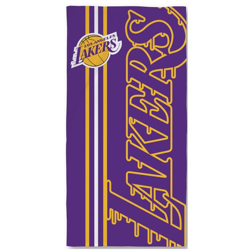 Los Angeles Lakers cotton beah towel-1
