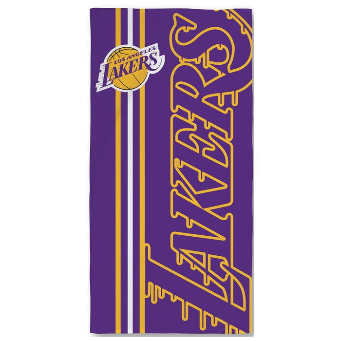 Los Angeles Lakers cotton beah towel-1