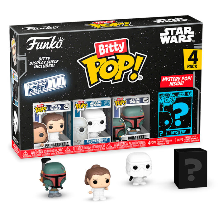 Blister 4 figures Bitty POP Star Wars Leia-1