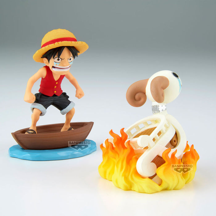 One Piece Luffy & Going Merry Log Stories figure 8cm-2