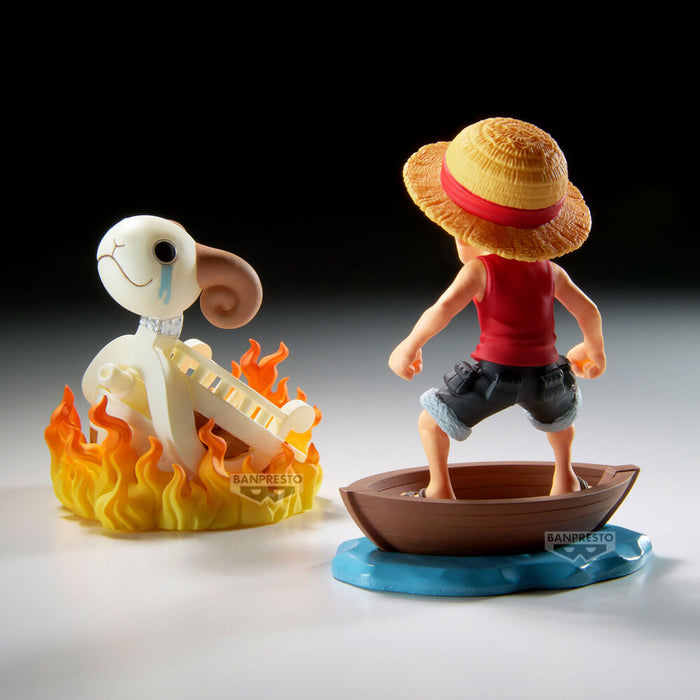 One Piece Luffy & Going Merry Log Stories figure 8cm-4