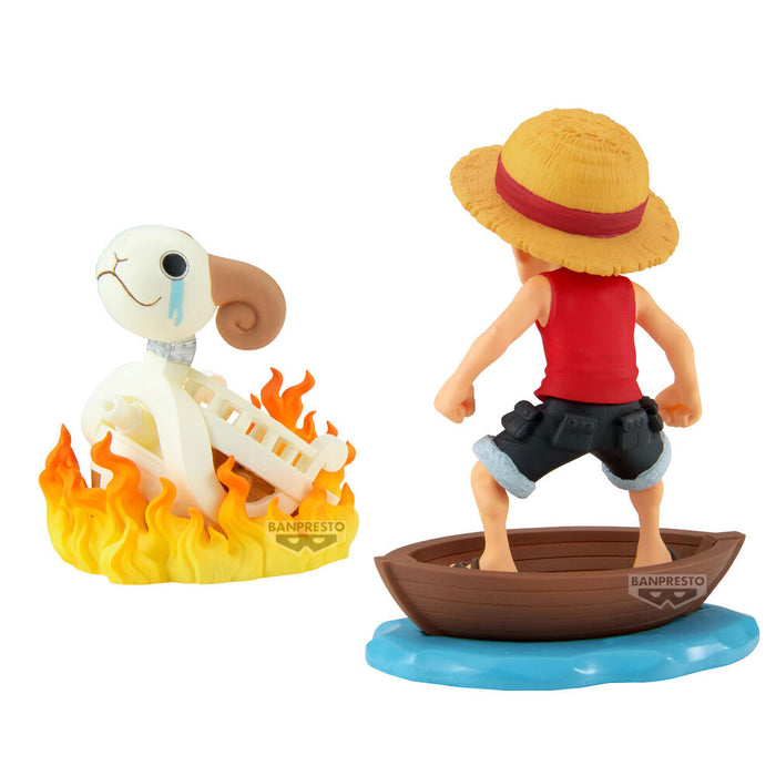 One Piece Luffy & Going Merry Log Stories figure 8cm-5