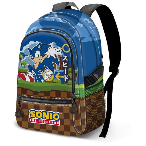 Sonic the Hedgehog Greenhill adaptable backpack 44cm-0