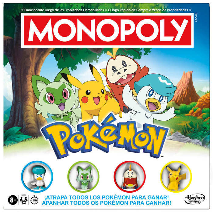 Spanish Monopoly Pokemon board game-1