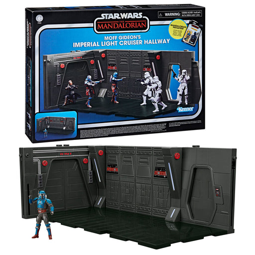 Star Wars Playset Moff Gideons Imperial Light Cruiser Hallway + Mandalorian Privateer figure 9,5cm-0