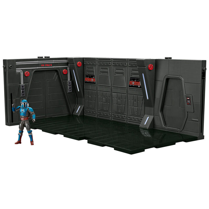 Star Wars Playset Moff Gideons Imperial Light Cruiser Hallway + Mandalorian Privateer figure 9,5cm-1