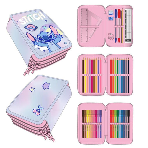 Disney Stitch triple pencil case-1