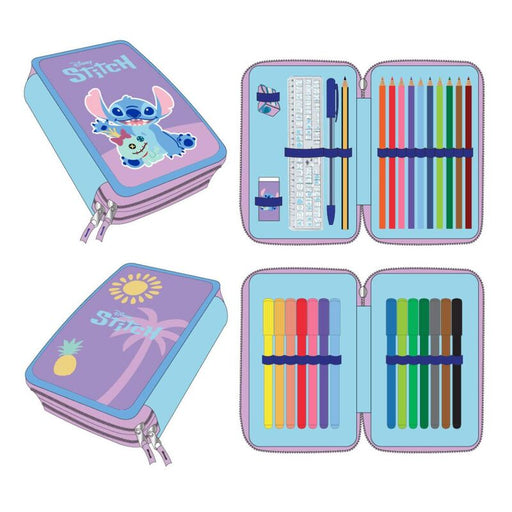 Disney Stitch double pencil case-1