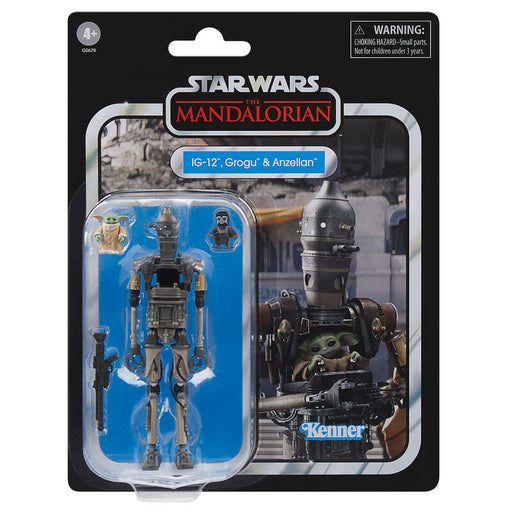 Star Wars The Mandalorian IG-12 Grogu & Anzellan figure 9,5cm-1