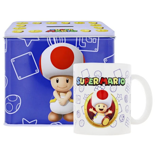 Nintendo Super Mario Bros Toad Mug + Money box set-2