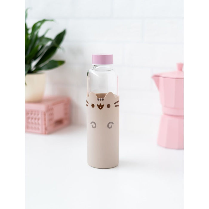Pusheen glass bottle 500ml-5