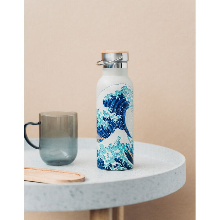 The Great Wave of Kanagawa Hokusai Stainless steel bottle 500ml-3