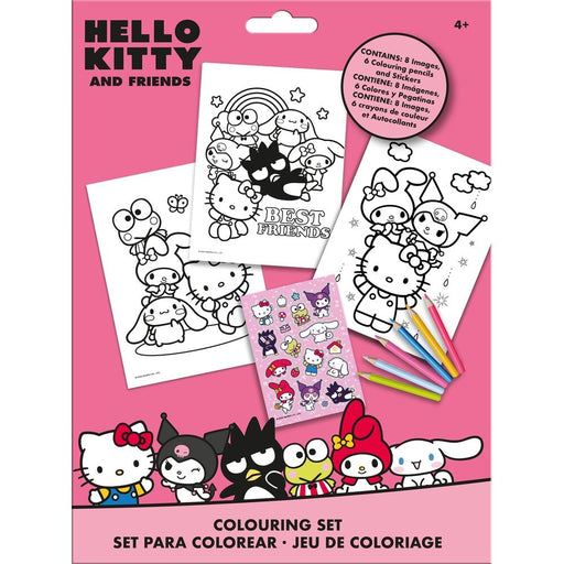 Hello Kitty and Friends Sticker colouring set-1