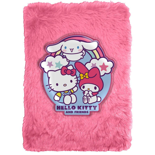 Hello Kitty and Friends A5 Plush notebook-1