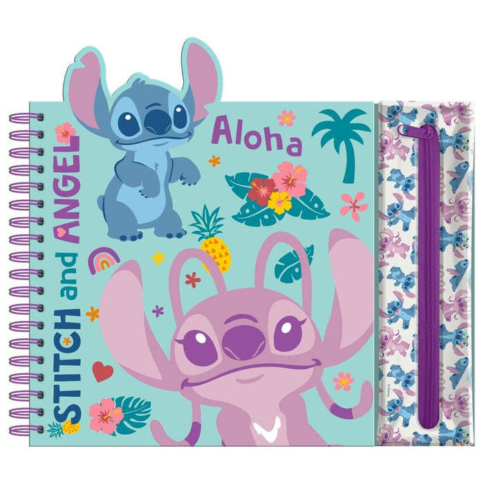 Disney Stitch Activity notebook with removable case-0