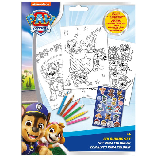 Paw Patrol Sticker Colouring set-1