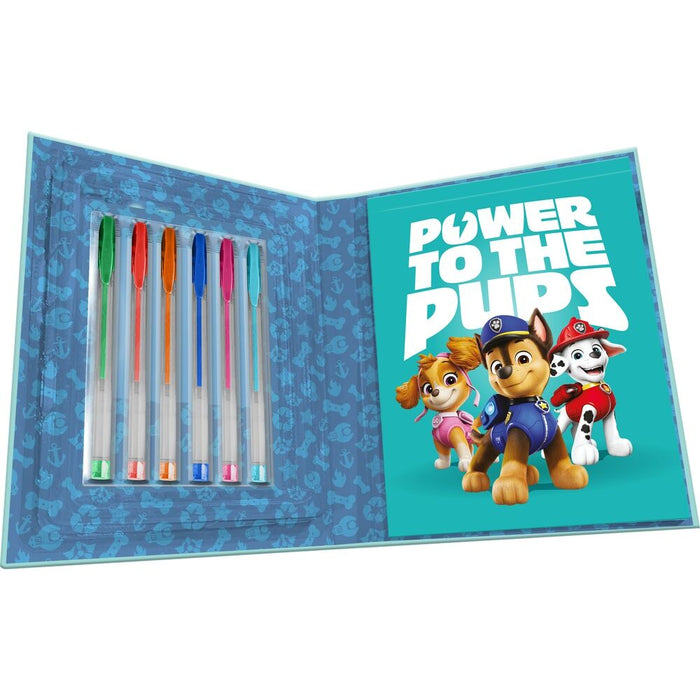 Paw Patrol Activity notebook + 6 gel pens-1