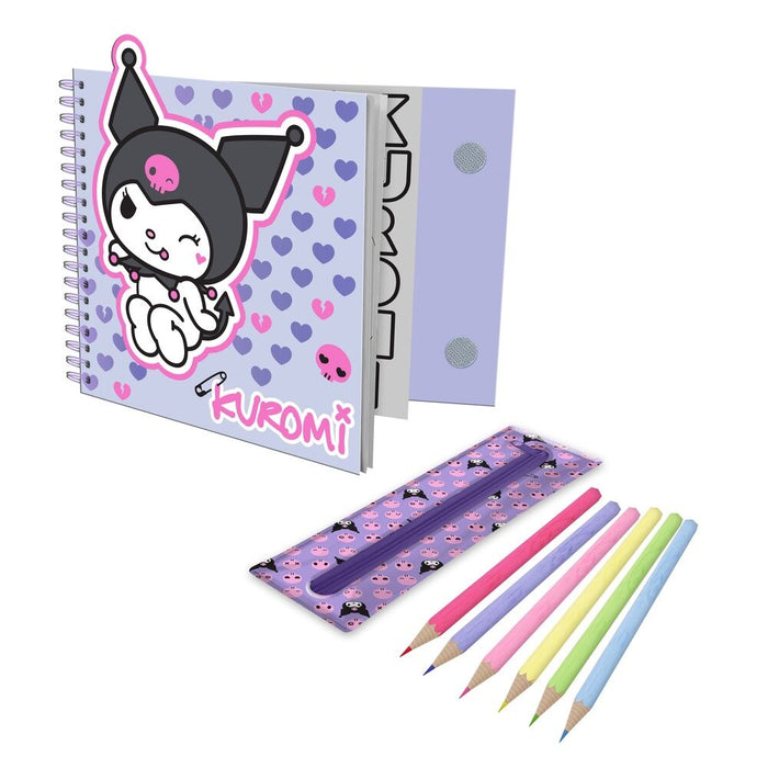 Hello Kitty Kuromi colouring set-2
