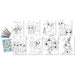 Disney Stitch colouring stickers set-2