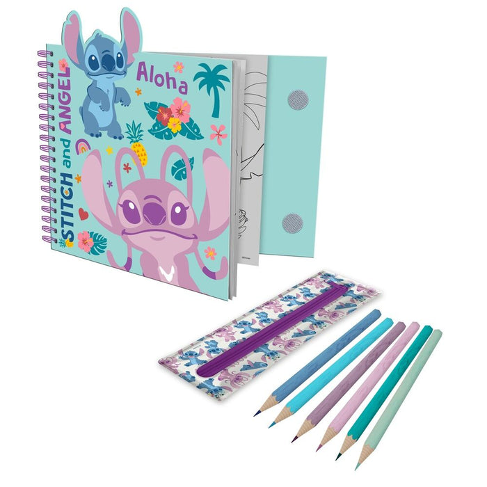 Disney Stitch Activity notebook with removable case-1