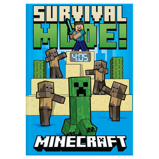 Minecraft Notebook with led clock-1
