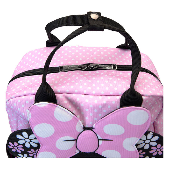 Loungefly Disney Minnie Floral Rock the Dots nylon backpack-4