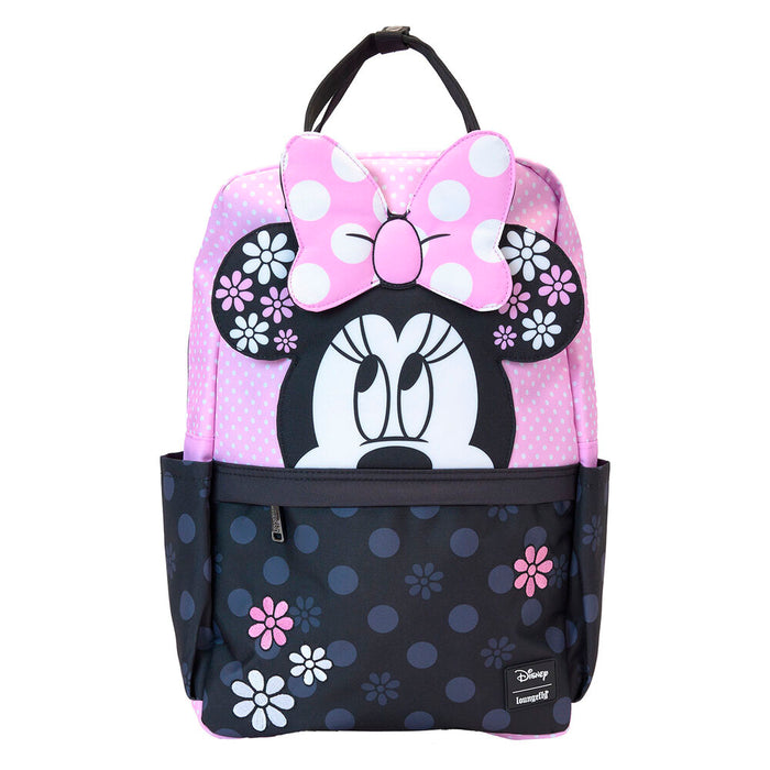 Loungefly Disney Minnie Floral Rock the Dots nylon backpack-0