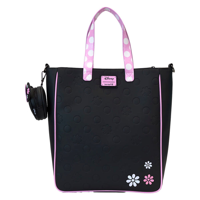 Loungefly Disney Minnie Floral Rock the Dots tote bag with coin bag-2